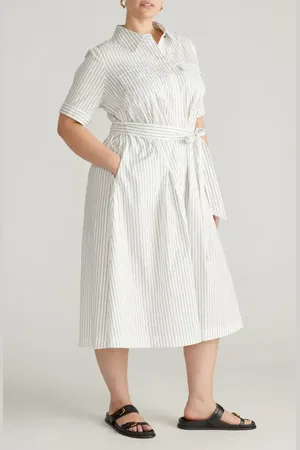 UNIVERSAL STANDARD City Poplin Maxi Shirtdress in at Nordstrom