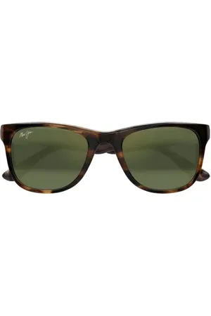 Maui Jim Kikonia XL 56mm Wraparound Rectangular Sunglasses in at Nordstrom
