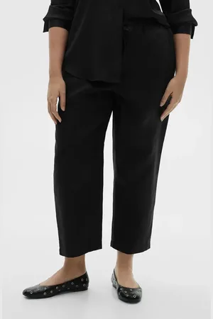 MANGO Linen Drawstring Pants in at Nordstrom, Size Large