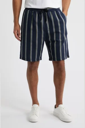 HUGO BOSS Ronan Stripe Oxford Shorts in at Nordstrom, Size Large