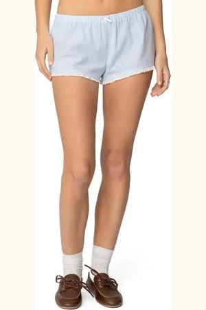 Edikted Danna Pinstripe Shorts in at Nordstrom, Size X-Small