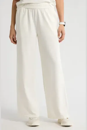 Zella Luxe Terry Wide Leg Pocket Pants in at Nordstrom, Size Xx-Large