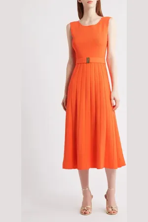 ELIE TAHARI The Sumner Sleeveless Knit Midi Dress in at Nordstrom, Size Large