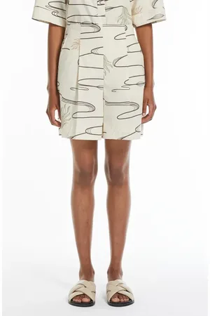 Max Mara Agito Abstract Print Cotton Shorts in at Nordstrom, Size 8