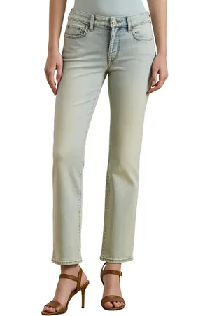 Ralph Lauren Mid Rise Ankle Straight Leg Jeans in at Nordstrom, Size 16