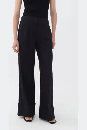 Nocturne High-Waist Flowy Palazzo Pants in at Nordstrom, Size Medium