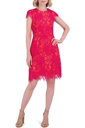 Vince Camuto Floral Lace Cap Sleeve Dress in at Nordstrom, Size 14
