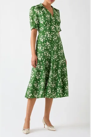 LK Bennett Sophie Wildflower Midi Dress in at Nordstrom, Size 4 Us