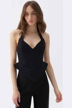 Nocturne Corset Style Crop Top in at Nordstrom, Size Medium