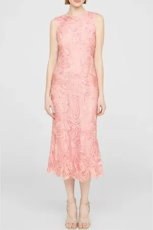 Js Collections Meli Soutache Cocktail Midi Dress in at Nordstrom, Size 2