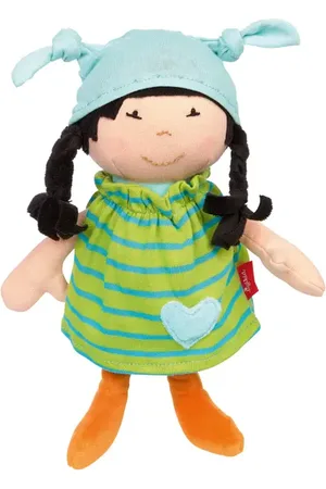 sigikid Plush Doll with Green Outfit in at Nordstrom