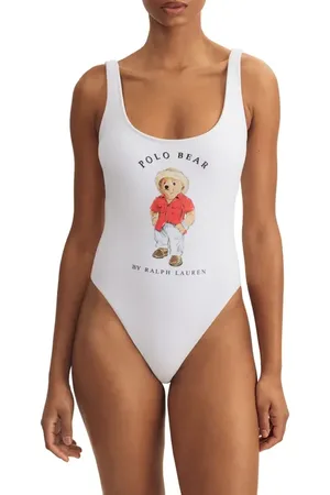 Ralph Lauren Scoop Terry One-Piece Swimsuit in at Nordstrom, Size Small