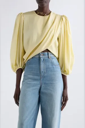 Chloé Draped Crop Top in at Nordstrom, Size 6 Us
