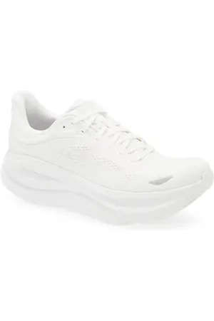 Hoka One One Bondi 9 Running Shoe in White /White at Nordstrom, Size 12