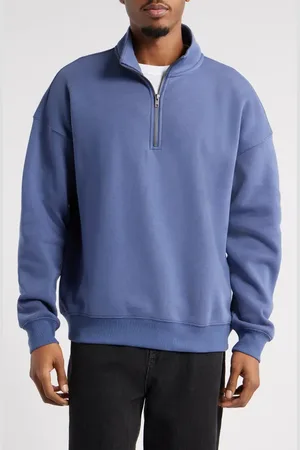BP. Cotton Blend Fleece Quarter Zip Pullover in at Nordstrom, Size Large