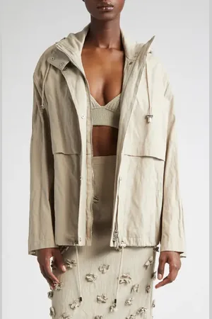 Michael Kors Metallic Gabardine Hooded in at Nordstrom, Size Medium