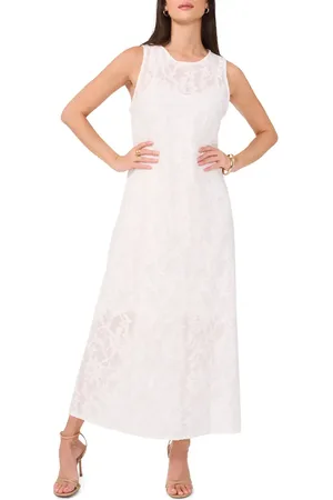 Vince Camuto Floral Jacquard Sleeveless Maxi Dress in at Nordstrom, Size Xx-Large