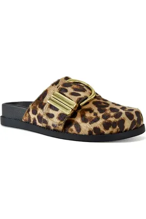 AZALEA WANG Archibald Faux Calf Hair Clog in at Nordstrom, Size 8