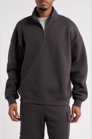 BP. Cotton Blend Fleece Quarter Zip Pullover in at Nordstrom, Size X-Small