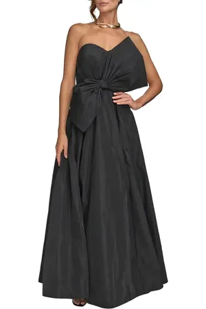Donna Karan Bow Strapless Ballgown in at Nordstrom, Size 16