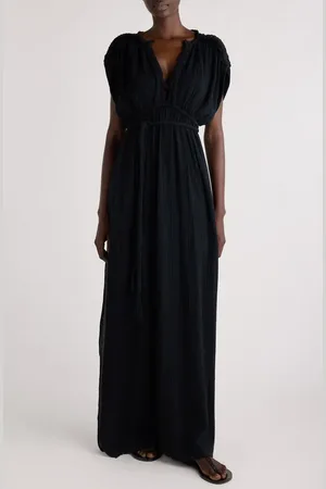 Isabel Marant Joya Pliss?? Cotton Gauze Maxi Dress in at Nordstrom, Size 12 Us