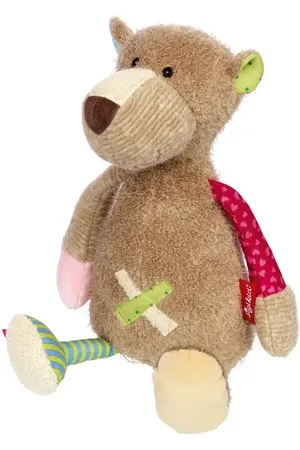 sigikid Patchwork Bear Plush Toy in at Nordstrom