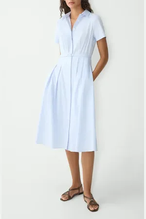 THEORY Belted Cotton Blend Shirtdress in at Nordstrom, Size 2