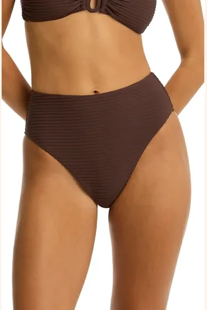 SEA LEVEL Retro High Waist Bikini Bottoms in at Nordstrom, Size 8 Us
