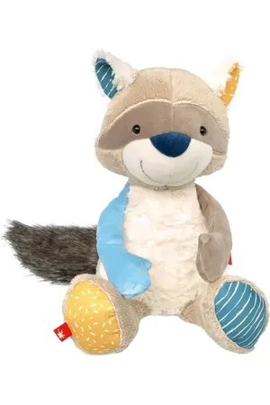sigikid Patchwork Racoon Plush Toy in at Nordstrom