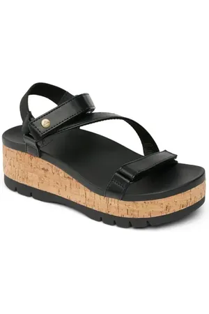 Reef Cushion Tide Higher Ankle Strap Platform Wedge Sandal in at Nordstrom, Size 9
