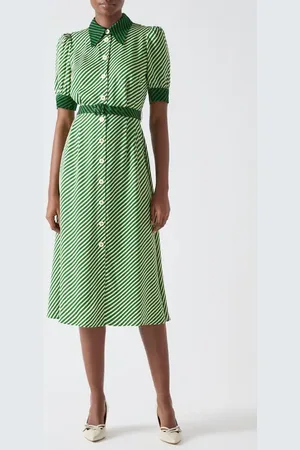 LK Bennett Valerie Stripe Midi Shirtdress in at Nordstrom, Size 4 Us