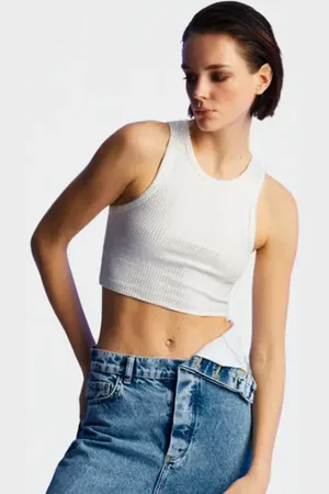 Nocturne Embellished Crop Top in at Nordstrom, Size Large