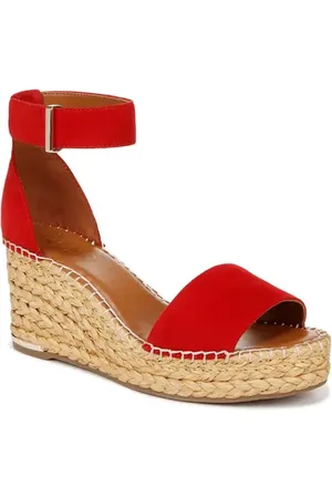 Franco Sarto Clemens Ankle Strap Platform Wedge Sandal in at Nordstrom, Size 10