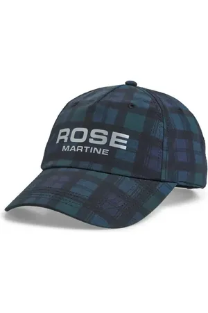 MARTINE ROSE Plaid Logo Nylon Baseball Cap in at Nordstrom