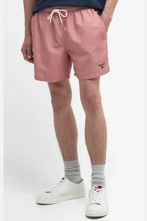 Barbour Staple Logo Embroidered Swim Trunks in at Nordstrom, Size Small