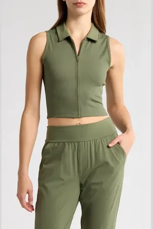 Travis Mathew Midline Zip Polo Tank in at Nordstrom, Size X-Small