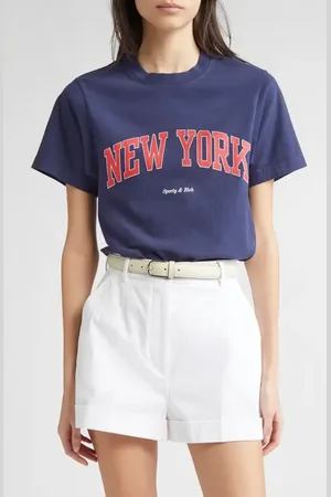Sporty & Rich New York Ivy Graphic T-Shirt in at Nordstrom, Size Xx-Large