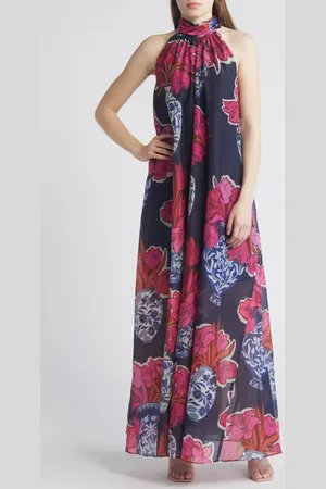 Ted Baker Kinosei Floral Organza Maxi Dress in at Nordstrom, Size 5
