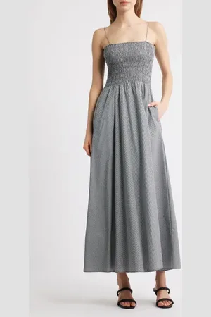 FAITHFULL THE BRAND Lida Smocked Maxi Dress in at Nordstrom, Size X-Small
