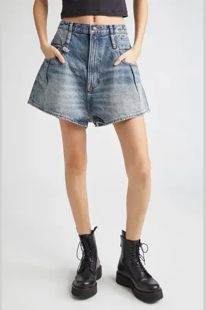 R13 Double Loop Venti Denim Shorts in at Nordstrom, Size 30