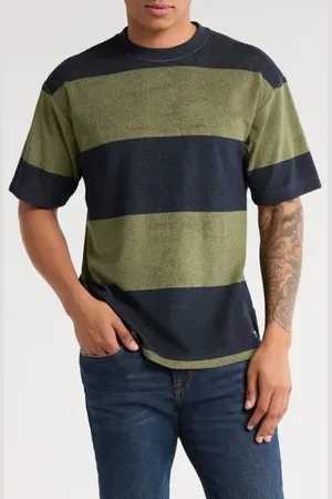 Vans Bergman Stripe Short Sleeve French Terry T-Shirt in at Nordstrom, Size Medium