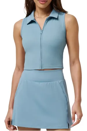 Travis Mathew Midline Zip Polo Tank in at Nordstrom, Size Medium