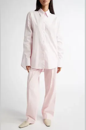 Totême Pleated Straight Leg Trousers in at Nordstrom, Size 8 Us