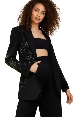 Akalia Cicy Shinning Starry Diamonds Blazer in at Nordstrom, Size Small