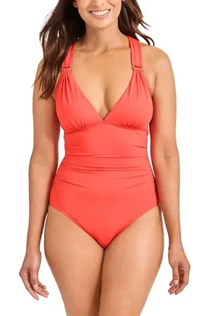 Tommy Bahama Lace-Up Back One-Piece Swimsuit in at Nordstrom, Size 16