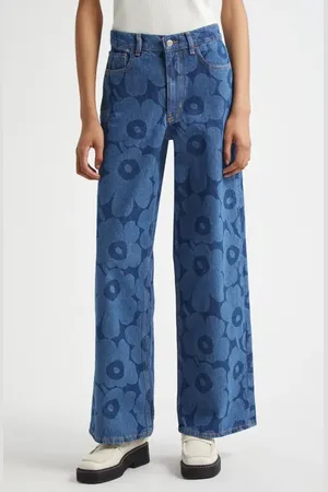 Marimekko Maridenim Unikko Loose Fit Jeans in at Nordstrom, Size 31 X 32