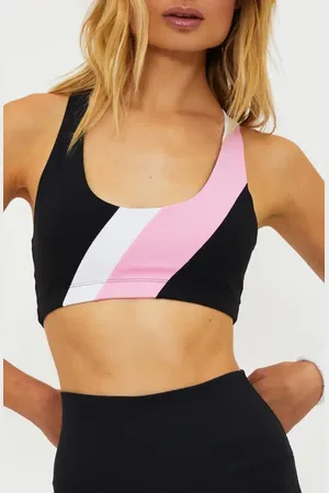 Beach Riot Ria Stripe Racerback Sports Bra in at Nordstrom, Size X-Large