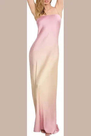 GOOD AMERICAN Satin Maxi Slipdress in at Nordstrom, Size X-Small