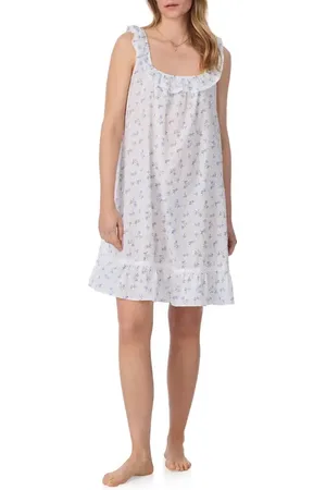 Eileen West Swiss Dot Sleeveless Cotton Chemise Nightgown in at Nordstrom, Size X-Small