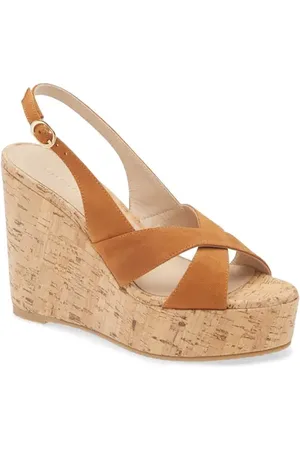 Stuart Weitzman Dayna Slingback Platform Wedge Sandal in at Nordstrom, Size 10